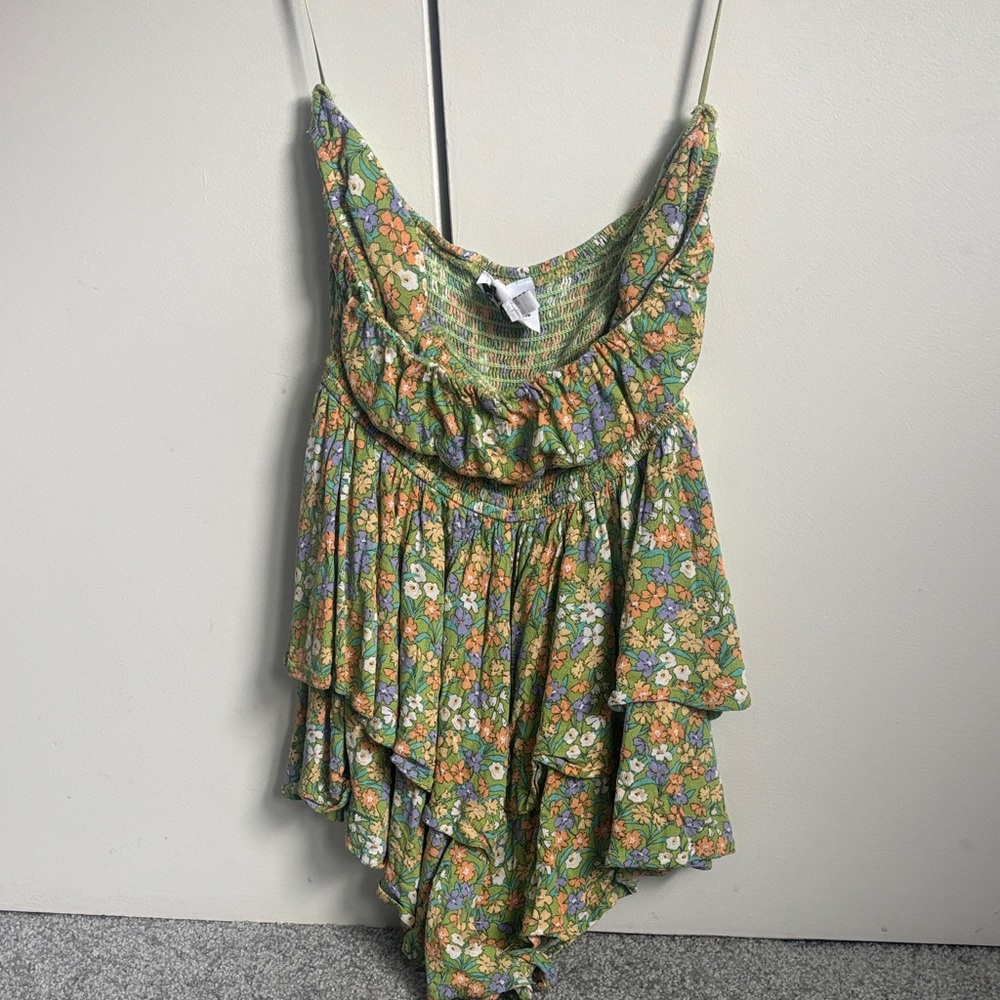 Sky to Moon Floral Green Dress